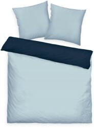 Tom Tailor Kék/Sötétkék Renforcé Pamut Ágyneműhuzat Garnitúra - 200x220 cm + 2x 80x80 cm