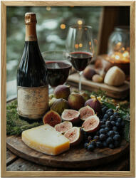  Rustykalny Zimowy Klimat, 70x100 cm, rama aluminiowa czarna, papier matowy 230 gsm