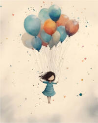 KERET NÉLKÜLI ÁLMOKBAN LEBEGŐ VÁSZNAFESTMÉNY 70x100 CM