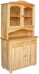 Komforttéka Fenyőfa Tálalószekrény - Klasszikus - 2 cm vastagság