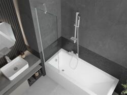 Mexen Next Kádparaván 1 részes 50 x 150 cm, átlátszó nano, fehér - 895-050-000-00-00-20 Kádparaván (5905315134905)