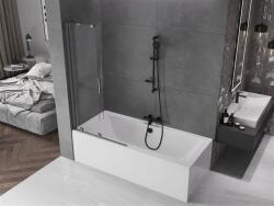 Mexen Velar Kádparaván 2 részes csúszó 90 x 150 cm, átlátszó nano, gun gray s csiszolt- 896-090-000-01-66 Kádparaván (5905315221544)