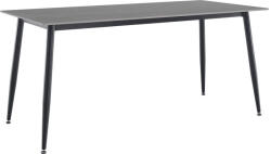 TEMPO KONDELA Étkezőasztal, szürke márvány/fekete, 160x80 cm, FLORENC TYP 2 - pepita