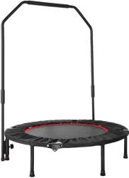 Trambulin, tartós acél váz, helytakarékos kivitel, fekete és piros