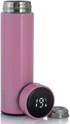 Extralink Smart Travel Termosz Bögre - 500 ml, LED, Rózsaszín (MUG-SMART500 PINK)