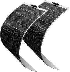 Rugalmas napelemes panel, 120W teljesítmény, 18 V-os feszültség, nagy hatékonyságú 24%, 2db napelem