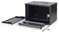 ASSMANN Rack Digitus by Assmann SOHO Pro DN-49203-SET, 19 inch, 7U, 540 x 400 mm, Black (DN-49203-SET)