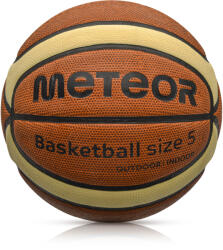 Meteor Cellular 5-ös Méretű Kosárlabda - Barna/Krémszínű
