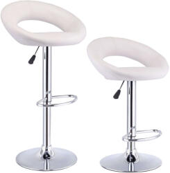 Timeless Tools - Bárszék - 2 db - Magasságállítható - Fehér (HOP1000877-2)