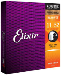 Elixir 16027 Acoustic NanoWeb Phosphor Bronze Custom Light (EL-16027)