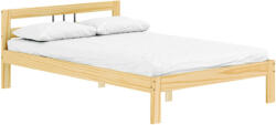 TEMPO KONDELA Ágy ráccsal, természetes, fenyőfa, 140x200, JONA
