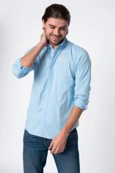 La Martina normál szabású ing hímzett logóval CCMC01 M INTL Blue