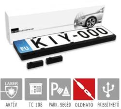 KIYO ULTIMATE AP 2: 2 db rendszámtábla keretbe épített, GYORSCSATLAKOZÓS szenzorral ellátott aktív lézeres védelem, multifunkciós parkolósegéd (f816ecd06c17)