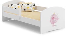 Kobi LUK gyermekágy 160x80 korlátokkal - Hercegnő a koronában