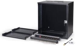 ASSMANN Rack Digitus by Assmann SOHO Pro DN-49207-SET, 19 inch, 12U, 540 x 400 mm, Black (DN-49207-SET)