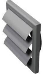 Vents MV 100 VJ Szellőzőrács grav. redőnnyel, csőcsatlakozóval szerelve