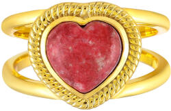  Arannyal Bevont Ezüst Gyűrű Thulittal, PCY10113/57