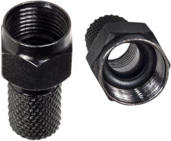 Maclean TV antenna adapter F, műholdas, 6, 8 mm, RG5, 9 RG6, Maclean MCTV-903, fekete (ANN-CEN-59885)