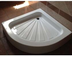 Italbox Félköríves Zuhanytálca - Akril - 80x80x14 cm - Fehér