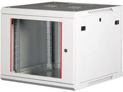  Rack szekrény, fali, 19" , 9U, lapraszerelt, LANDE " PROlineB" , szürke - pepita - 60 523 Ft