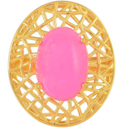  Neon Pink Opál Gyűrű - Aranyozott Ezüst - pepita - 374 899 Ft