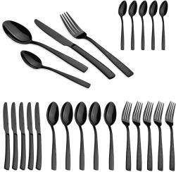 Berlinger Haus BH-3081 24 részes Evőeszköz készlet - Fényes fekete (BH/3081)