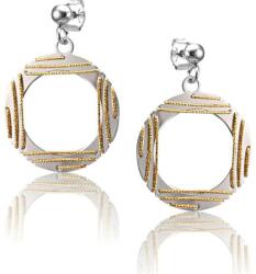  Toscana Ezüst-Sárgaréz Fülbevaló - VE1190