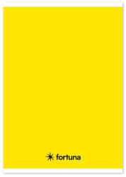Fortuna Füzet vonalas FORTUNA Monocolor A/5 32 lapos sárga