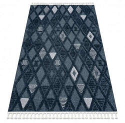 Berber Kab. Szőnyeg SEVILLA Y499B gyémánt kék Rojt BERBER shaggy 80x150 cm