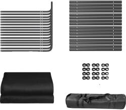  Háttér keret, vinil anyag, 48 klip mellékelve, fekete készlet