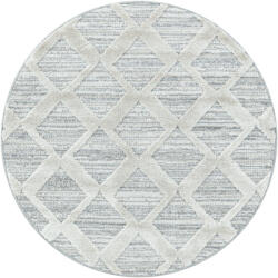 Pisa - Geometrikus Kerek Szőnyeg - Szürke - 160x160 cm