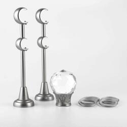  Odeon Dupla Csúszó Rúd - Fém - 360 cm