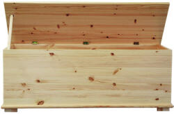Etsberger Ágyneműtartó fenyő láda - pepita