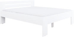 TEMPO KONDELA Ágy, 180x200, fehér, BASIS - pepita