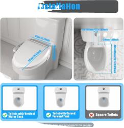  Elektromos bidé WC-ülőke, fűtött ülés, állítható vízhőmérséklet, automatikus szagtalanítás