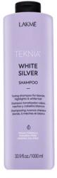 Lakmé Teknia White Silver Shampoo sampon neutralizant pentru păr blond platinat si grizonat 1000 ml