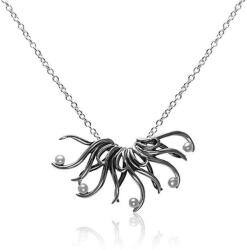  Athina Oxidált Ezüst Medál Nyaklánc - 3x5, 5cm