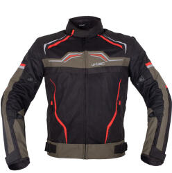W-Tec Rovin Nyári Motoros Dzseki - Fekete/Zöld/Piros - 3XL