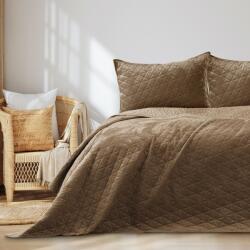 AmeliaHome Ágytakaró LAILA cappucino glamour bársony, poliészter 260x280 AmeliaHome