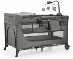 KinderKraft utazóágy Joy 2 kiegészítõkkel sötétszürke