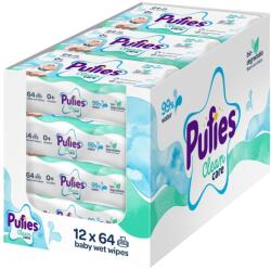Pufies Șervețele umede Pufies Clean Care - 99% Water, 12 x 64 buc (70000090)