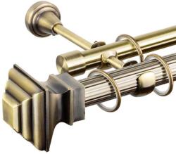  Cronos Dupla Függönyrúd - Antik Arany - 360 cm