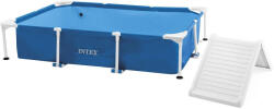 Intex Rectangular Frame Pet Pool Set kisállat medence szett, rámpával, 229 x 152 x 45.7 cm (48404)