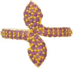 Rhodolit Gránát Aranyozott Ezüst Gyűrű - 1.34 ct
