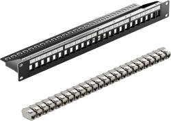  Patch Panel, 24 portos árnyékolt, szerszámmentes kialakítás, CAT7 kompatibilitás, Patch Panel Kit