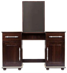 Komforttéka Clair Noir Fésülködőasztal - Tükörrel - 147x132x36 cm