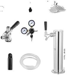 VEVOR Kegerator Torony Készlet - Rozsdamentes Acél, 1 Csapos