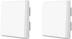 Aqara Intelligens kapcsoló, vezeték nélküli vezérlés, ZigBee technológia, D1 -vel semleges 1 x2