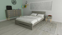 Komforttéka Marci Szürke ágykeret 160 + ajándék ágyráccsal + 200' ágyneműtartó fiók - pepita