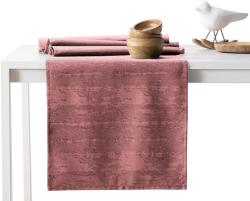 AmeliaHome Asztalterítő Vesta rózsa dombornyomott modern 115x250+35x250 AmeliaHome